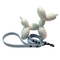 LEASh Pet Leash Biothane - Arctic Blue Matte Black Hardware