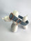 LEASh Pet Collar Biothane - Dusty Blue Rose Hardware