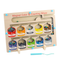 StitchesandTweed Magnetic Color and Number Maze Matching Game - Wooden Magnet Board Puzzle