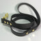 LEASh Pet Leash Biothane - Matte Black Gold Hardware