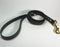 LEASh Pet Leash Biothane - Matte Black Gold Hardware