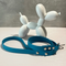 LEASh Pet Leash Biothane - Ocean Blue Silver Hardware