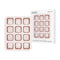 ChefMade Square Muffin Brownie Bakeware 12 Cavity Non Stick Baking Tray