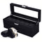 StitchesandTweed 6 Slot Watch Box 2 Tier Organizer - Matte Black