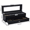 StitchesandTweed 6 Slot Watch Box 2 Tier Organizer - Matte Black