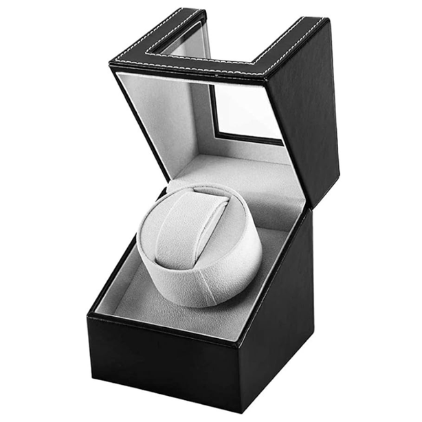 StitchesandTweed Automated Single Watch Winder - Black