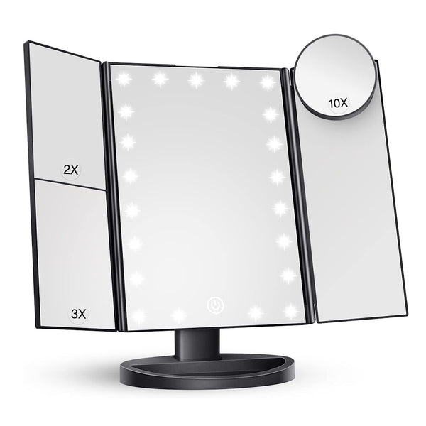 StitchesandTweed Trifold Makeup Mirror Vanity with Lights