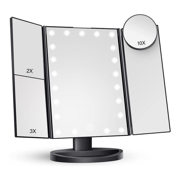 StitchesandTweed Trifold Makeup Mirror Vanity with Lights