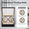 StitchesandTweed Automatic Watch Winder, 4+6 Watches Storage Display Box - Black