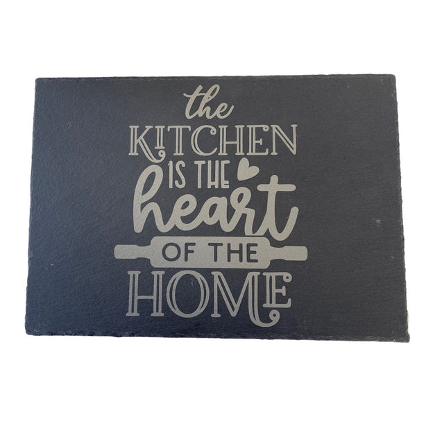 StitchesandTweed Slate Serving Plate - Charcuterie Board Kitchen Is The Heart Of The Home