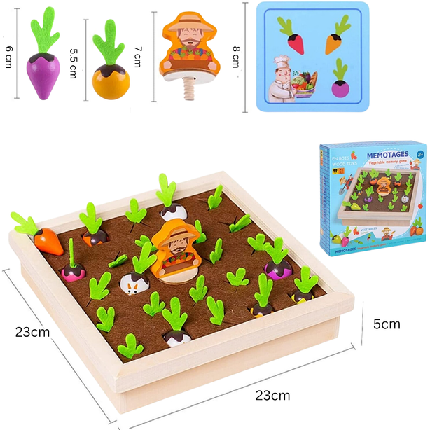 StitchesandTweed Carrot Harvesting Memory Game