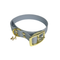LEASh Pet Collar Biothane - Arctic Blue Gold Hardware