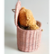 StitchesandTweed Pomron Rattan Storage Box Pink