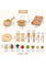StitchesandTweed Kitchen Set for Kids Toddler Play Pretend Cooking Playset