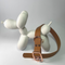 LEASh Pet Collar Biothane - Carnaby Tan Rose Hardware