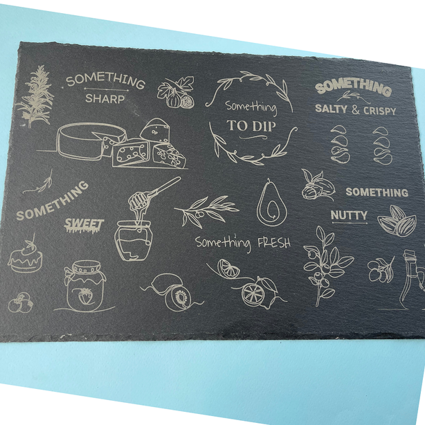 StitchesandTweed Slate Serving Plate - Charcuterie Board