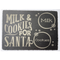 StitchesandTweed Slate Serving Plate - Santa's Milk & Cookies