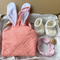 StitchesandTweed Pink Baby Bunny - Gift Set of 3