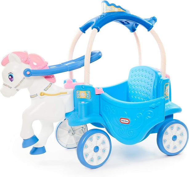 Little Tikes Princess Horse & Carriage Frosty Blue Ride-On