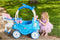 Little Tikes Princess Horse & Carriage Frosty Blue Ride-On