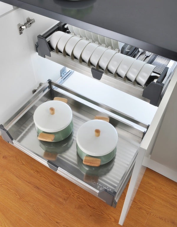 KKPL Premium Stainless Steel Cutlery Drawer Tray organizer rack ...