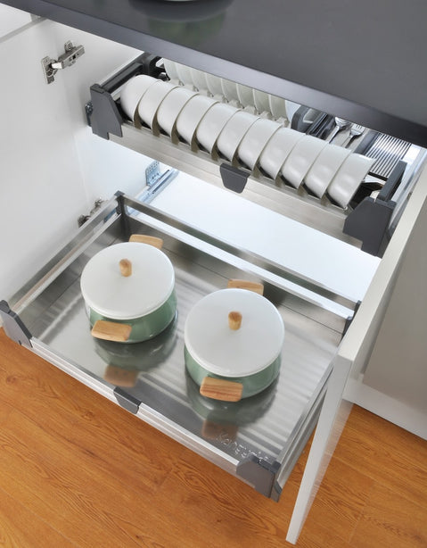KKPL Premium Stainless Steel Cutlery Drawer Tray organizer rack