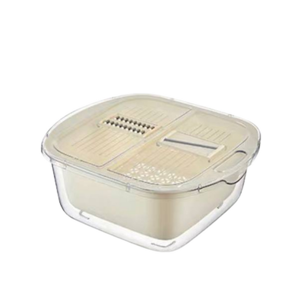 3 in 1 Vegetable Slicer Cutter Drain Basket / Grater Bowl / Strainer / mincer