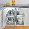 KKPL Kitchen Cabinet Space Savings TCC Glass Panel Magic Corner