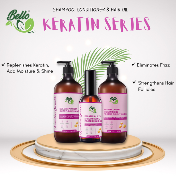 Bello Keratin Moisturizing Hair Oil- 100ml