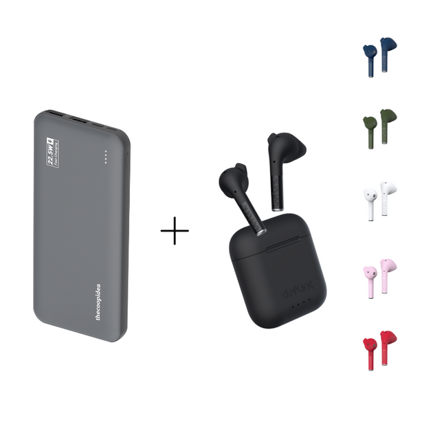 Defunc True Talk True Wireless Earbuds  +  thecoopidea Gummy Pro 2 Powerbank (Bundle Deals)