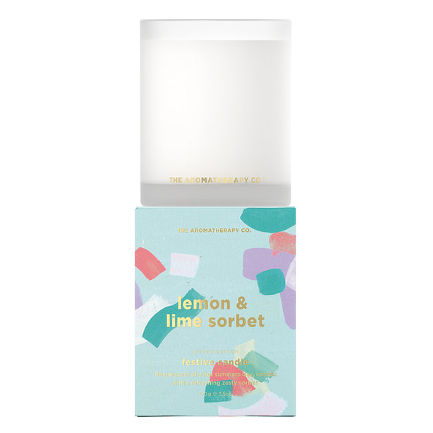 TAC Festive Favours Votive Soy Candle - Lemon and Lime Sorbet (100g)