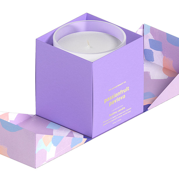 TAC Festive Favours Votive Soy Candle - Passionfruit Pavlova (350g)