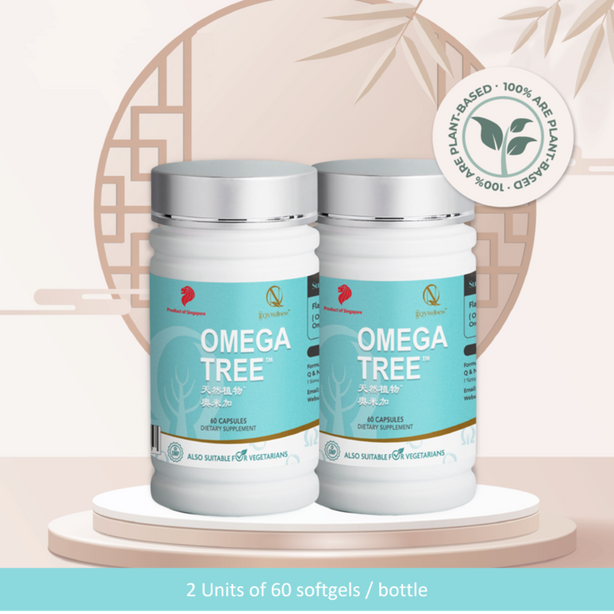 QN Wellness Omega Tree‚Ñ¢ - 60 Veggie Softgel x 2 boxes