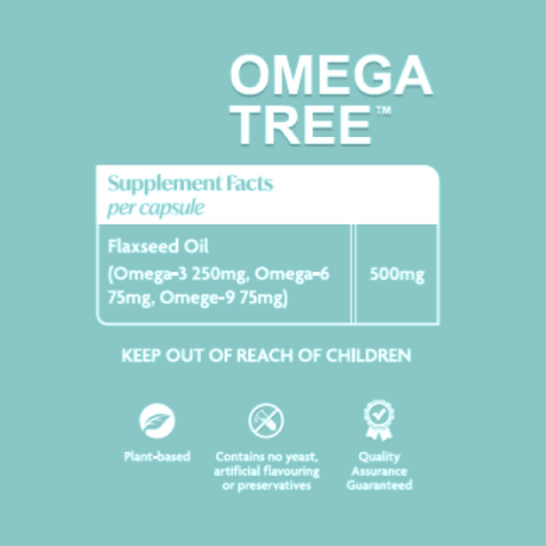 QN Wellness Omega Tree™ - 60 Veggie Softgel x 1 box