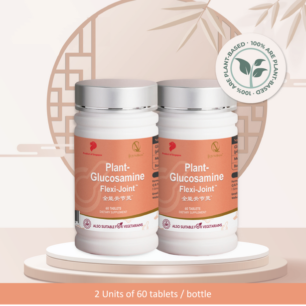 QN Wellness Plant Glucosamine Flexi-Joint™ - 60 Caplets x 2 boxes [Value Pack]