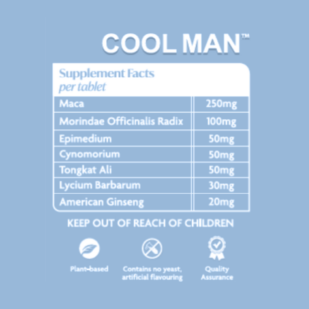 QN Wellness Cool Man™ - 60 Caplets x 3 boxes [Super Valued Pack]