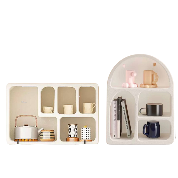 Soft Arc Minimalist Niche Storage rack decorative shelf