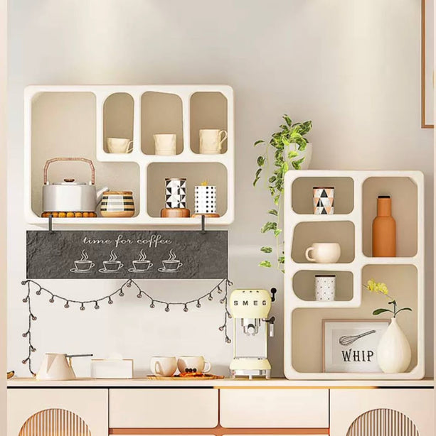 Soft Arc Minimalist Niche Storage rack decorative shelf