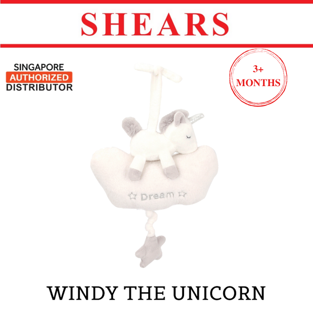Shears Baby Toy Toddler Soft Toy Musical Pull String WINDY THE UNICORN