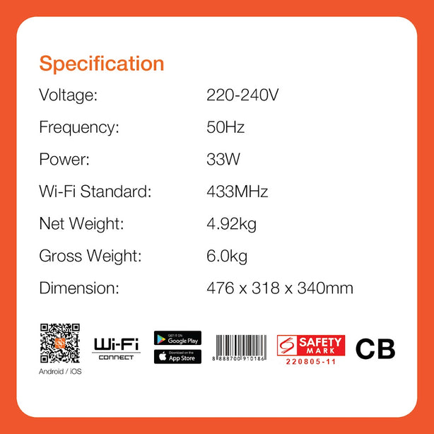 Mowe Smart Ceiling Fan 36