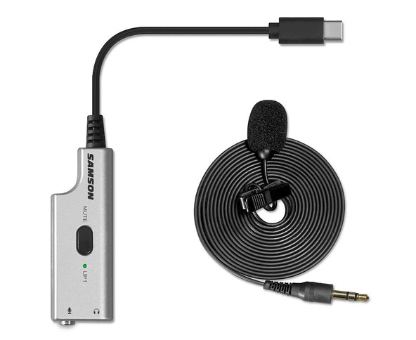 Samson LMU1 Broadcast Lavalier Microphone with USB Adapter
