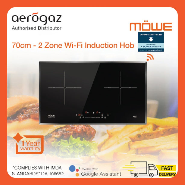 M√ñWE SMART INDUCTION HOB (WIFI)- 70CM X 2 COOKING ZONES