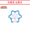 Shears Baby Soft Toy Toddler Teether Toy Star Blue