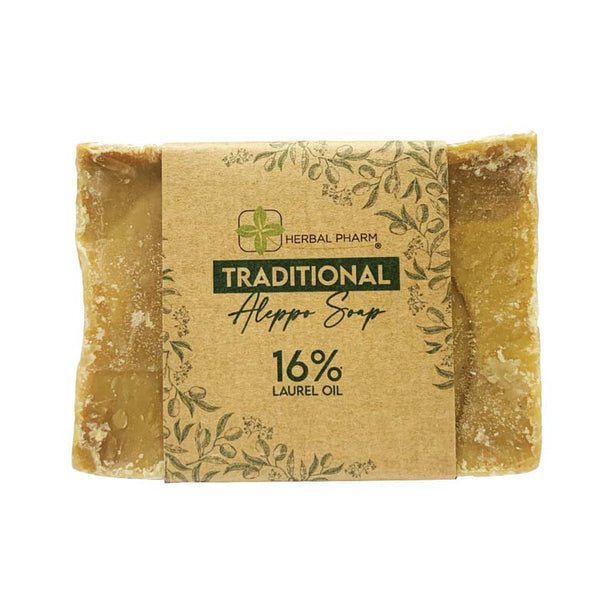 Herbal Pharm Traditional Aleppo Soap 16% Laurel Oil