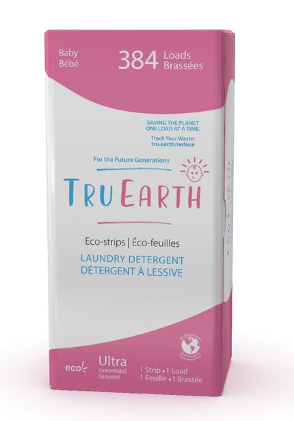 TRU EARTH ECO-STRIPS LAUNDRY DETERGENT (BABY - 384 LOADS)