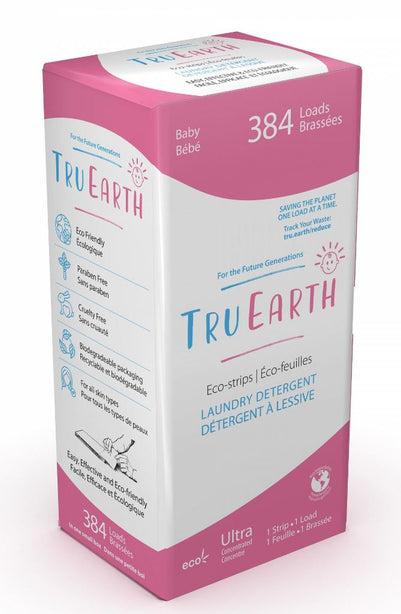 TRU EARTH ECO-STRIPS LAUNDRY DETERGENT (BABY - 384 LOADS)
