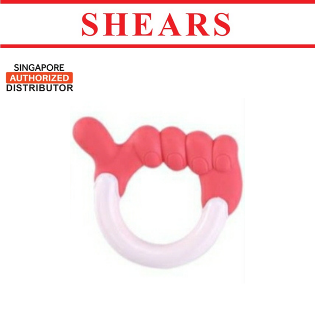 Shears Baby Soft Toy Toddler Teether Toy Five Fingers Red