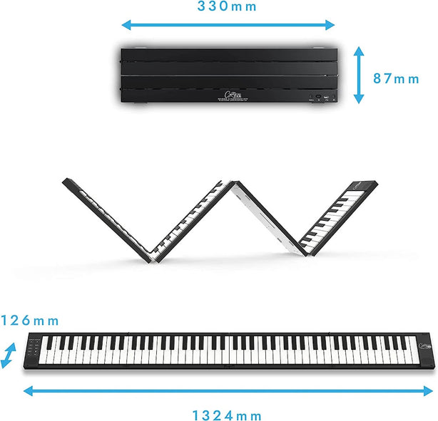 Blackstar Carry-On Folding Piano 88 Keys Black With Built-In Speakers