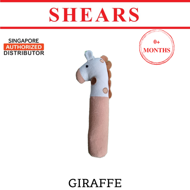 Shears Baby Soft Toy Toddler Squeaker Toy Jordan Collection Gill the Giraffe