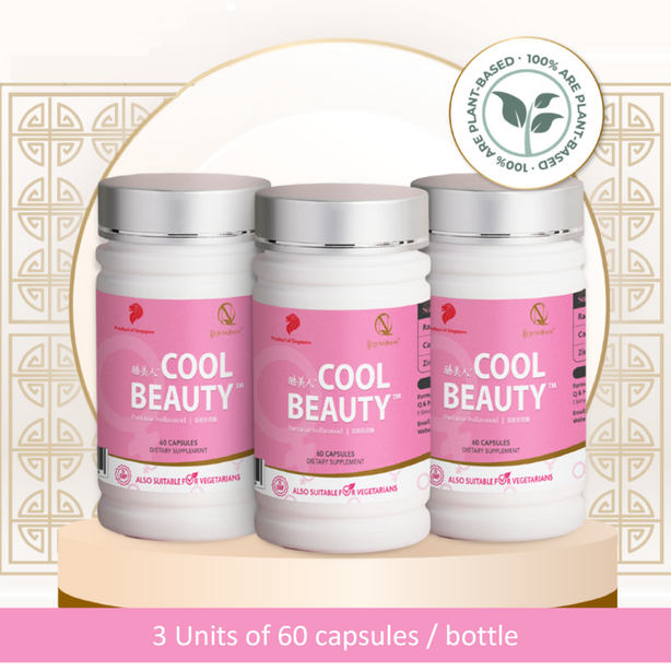 QN Wellness Cool Beauty™ - 60 Veggie Capsules x 3 boxes[Super Value Pack]
